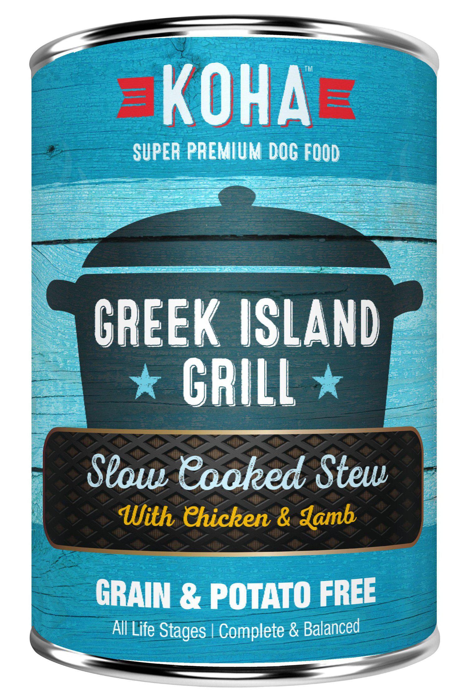 Koha Greek Island Grill Slow Cooked Stew Wet Dog Food